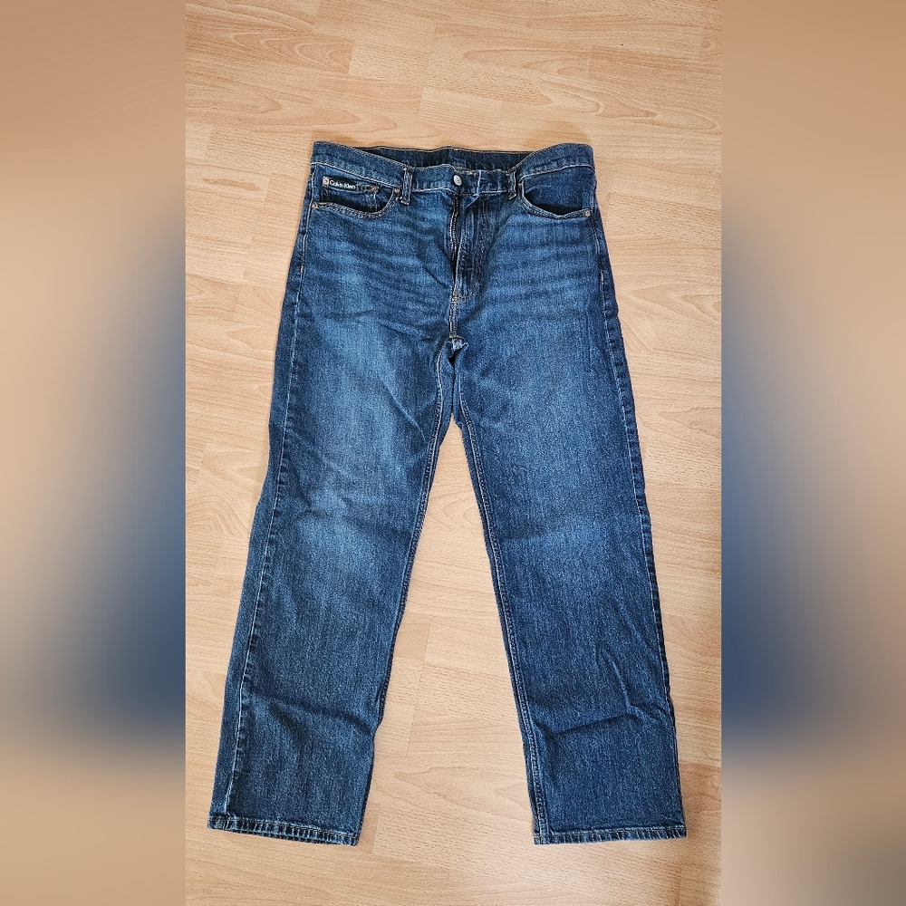 Calvin Klein Jeans Men's Dark Blue Straight Jeans